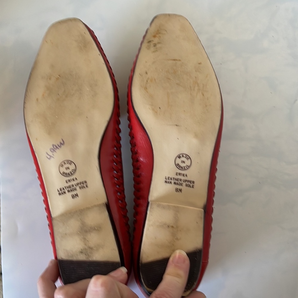 Women’s Cabin Creek Red Leather Shoes size 8m. - Picture 8 of 8